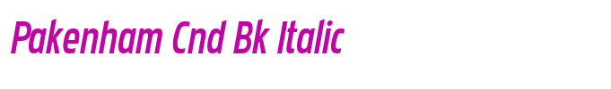 Pakenham Cnd Bk Italic